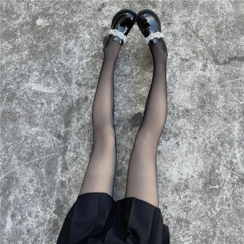 Factory Direct Supply Double-Layer Velvet Black Silk Autumn and Winter Superb Fleshcolor Pantynose Stockings Women's Thickened S