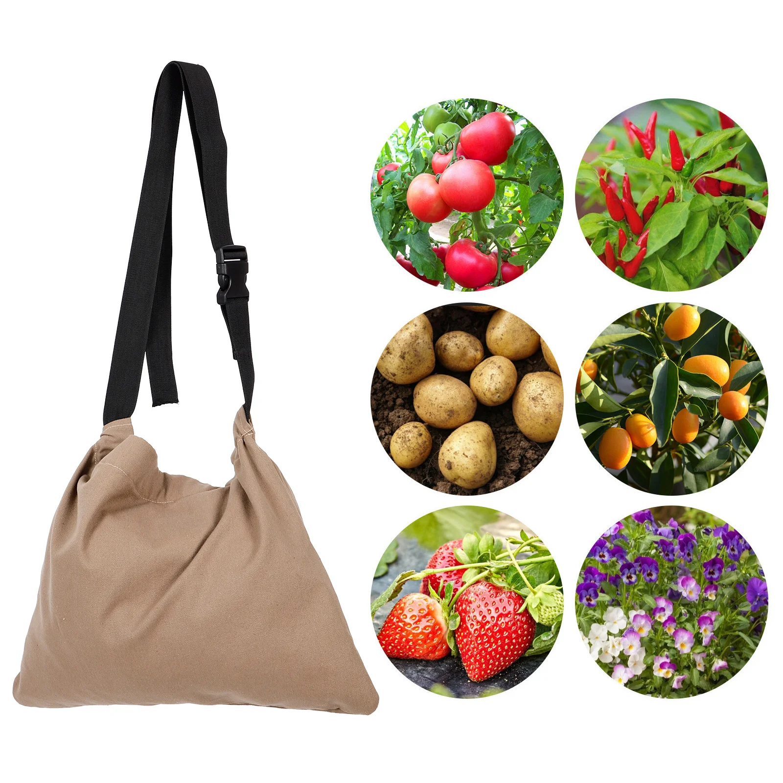 

Fruit and Vegetable Picking Bags Gardening Apron Aprons Harvest Mushroom Foraging Pouch Hunting up