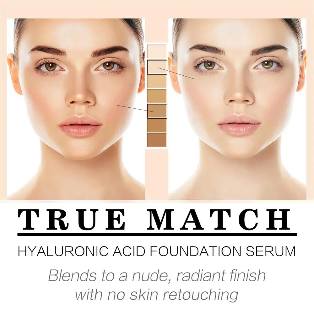 Full Coverage Hyaluronic Acid Foundation Professional Liquid Foundation Face Liquid Foundation Liquid Foundation 2