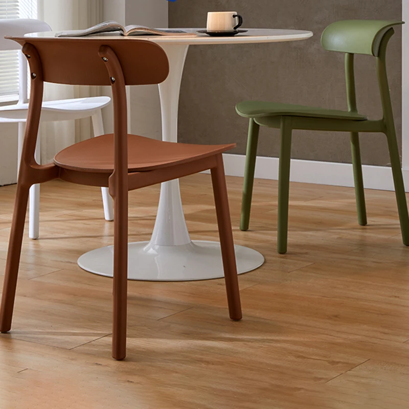 

Cafe Modern Dining Chairs Accent Plastic Event Accent Vanity Chair Design Acrylic Chaises Salle Manger Dinning Sets Furniture
