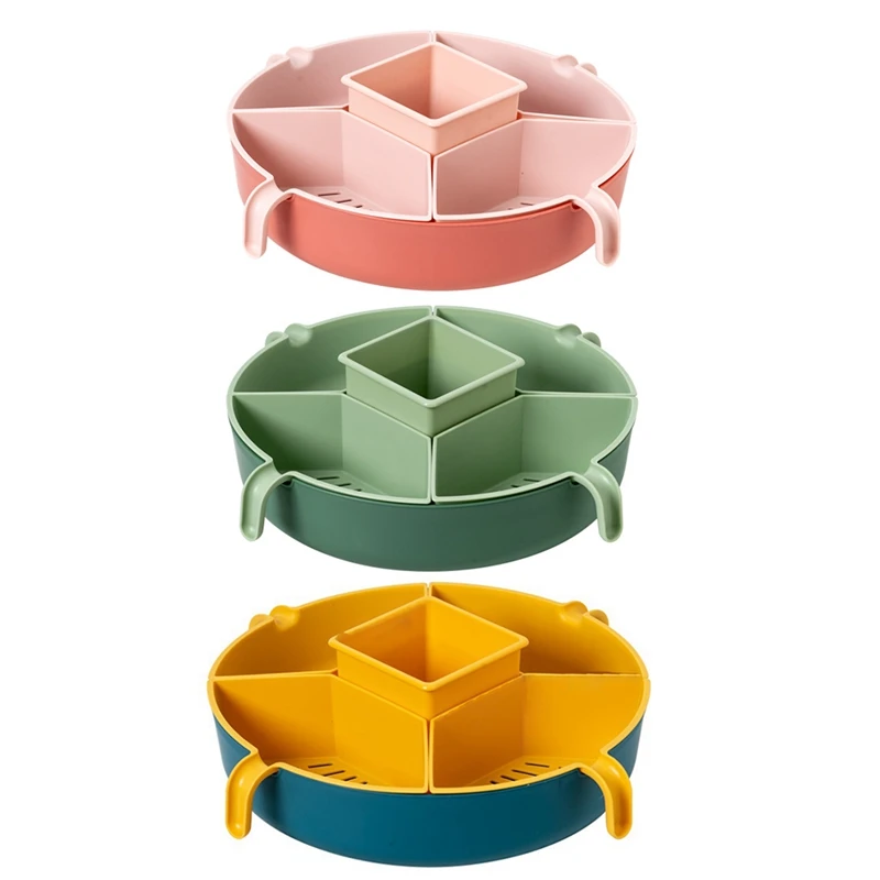 

Kitchen Drain Basket Strainers Vegetable Division Basin Bowl Hot Pot Storage Platter Fruit Plate Snack Tray