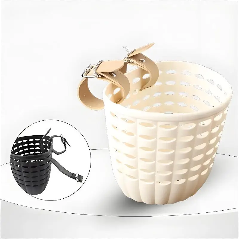 Durable Kids' Bicycle and Scooter Storage Basket with Adjustable Straps