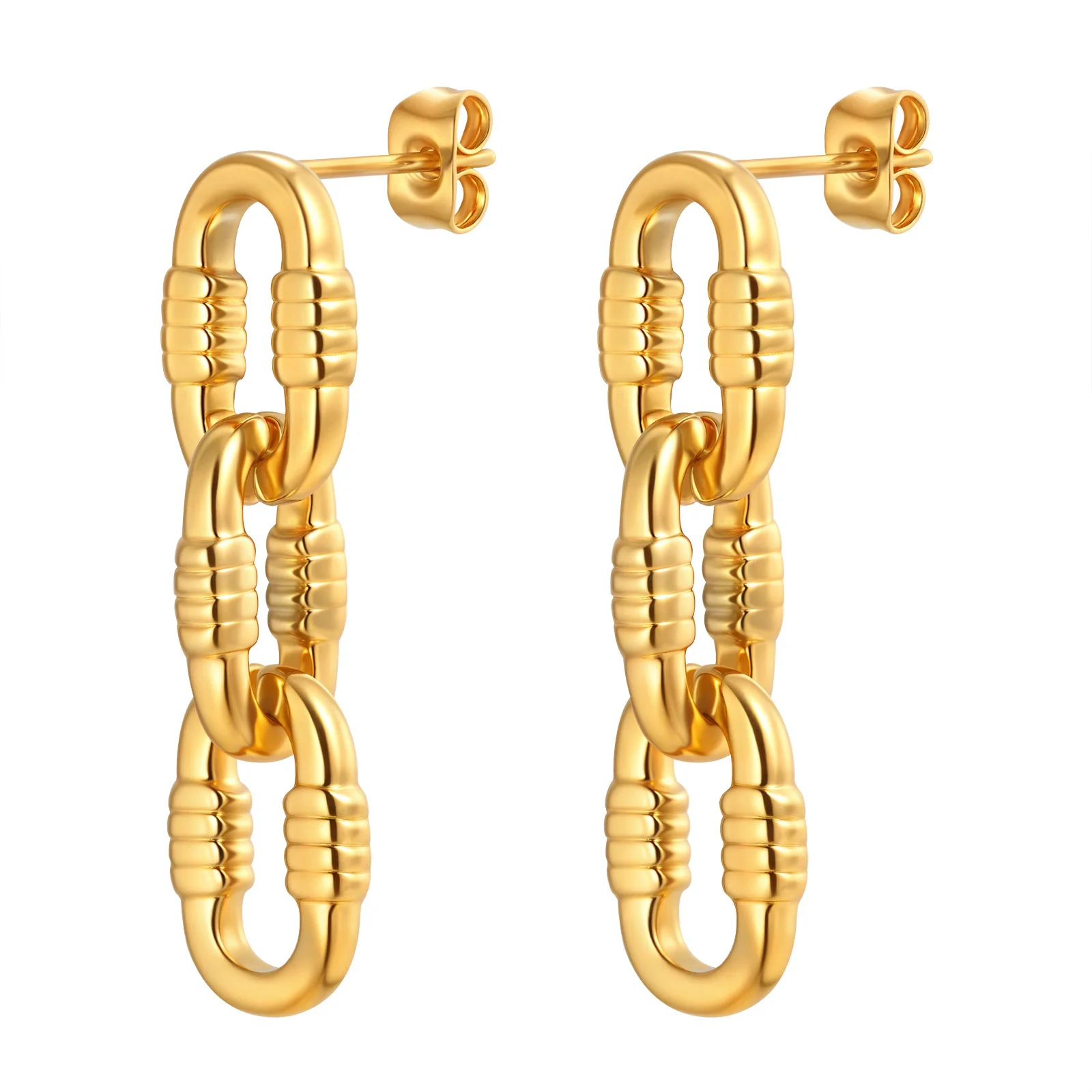 Boucles D'Oreilles Pendantes En Titane - Bijoux titane