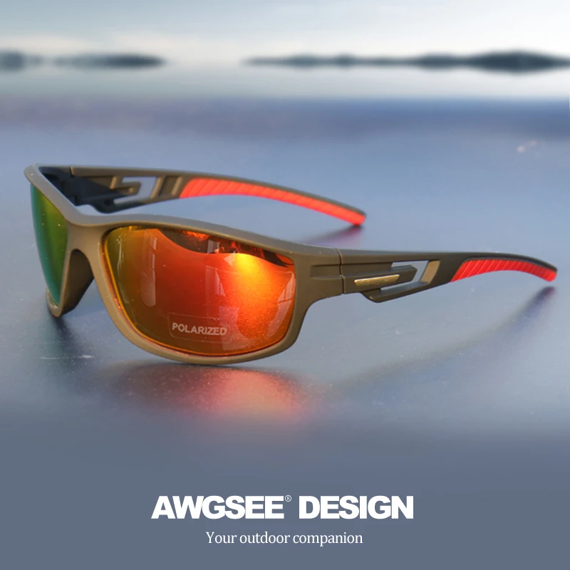 Enhanced Polarized Sports Sunglasses with Photochromic Lenses