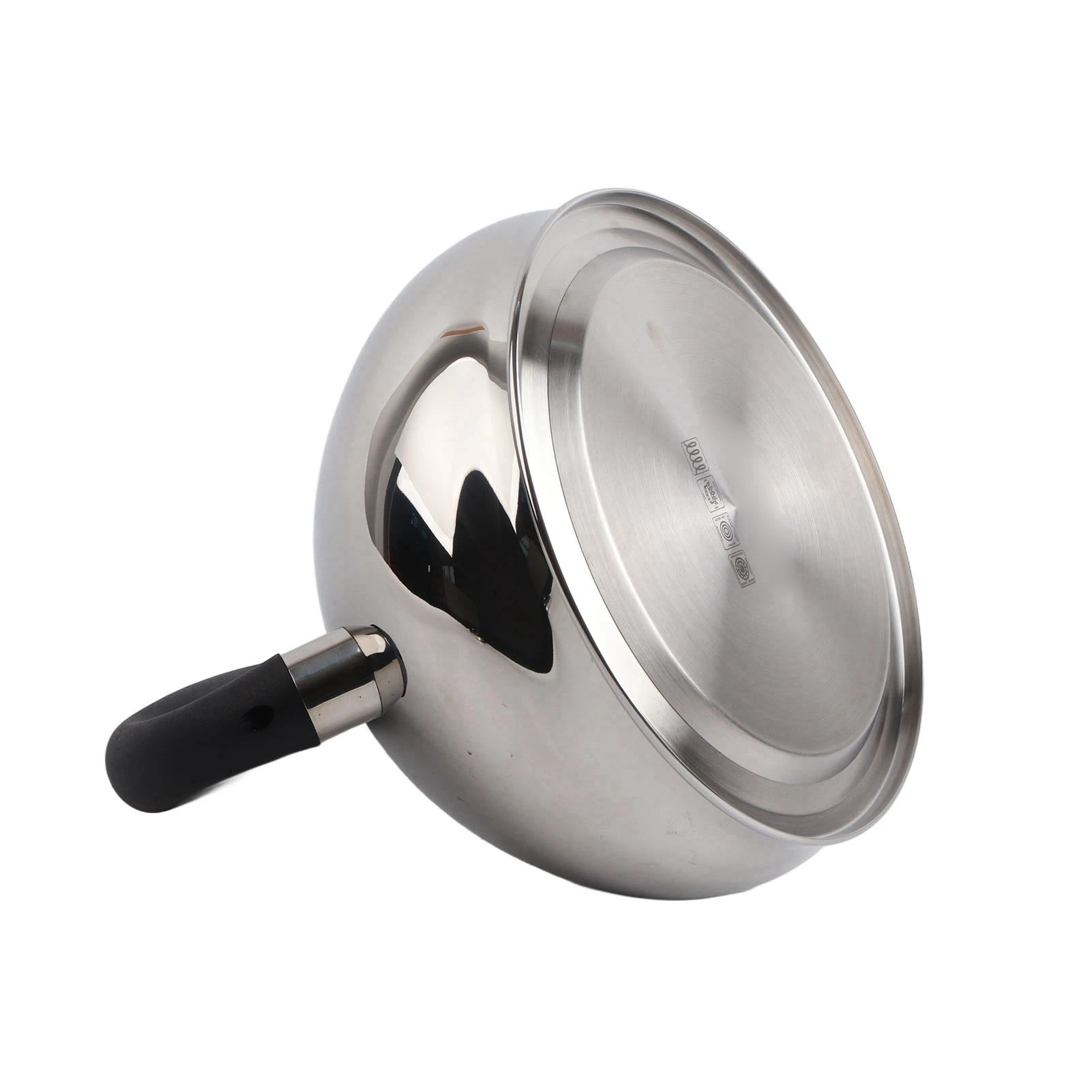 Whistling Tea Kettle Fast Heating Large Capacity 304 Stainless Steel Whistling Kettle with Ergonomic Handle for Home Office