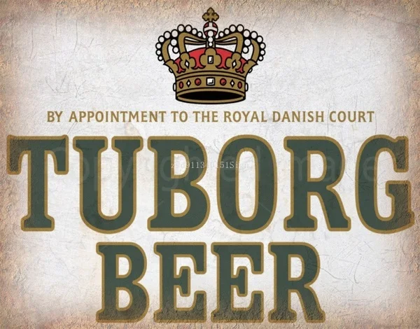 

TUBORG BEER VINTAGE ADVERTISING METAL SIGN TIN POSTER POSTER WALL PLAQUE