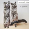 Custom Dog/Cat Ugly Pillow,Personalized 3D Animals Portrait Pillow,Pet Lover Memorial Cushion Creative Gift Sofa Throw Pillow 2