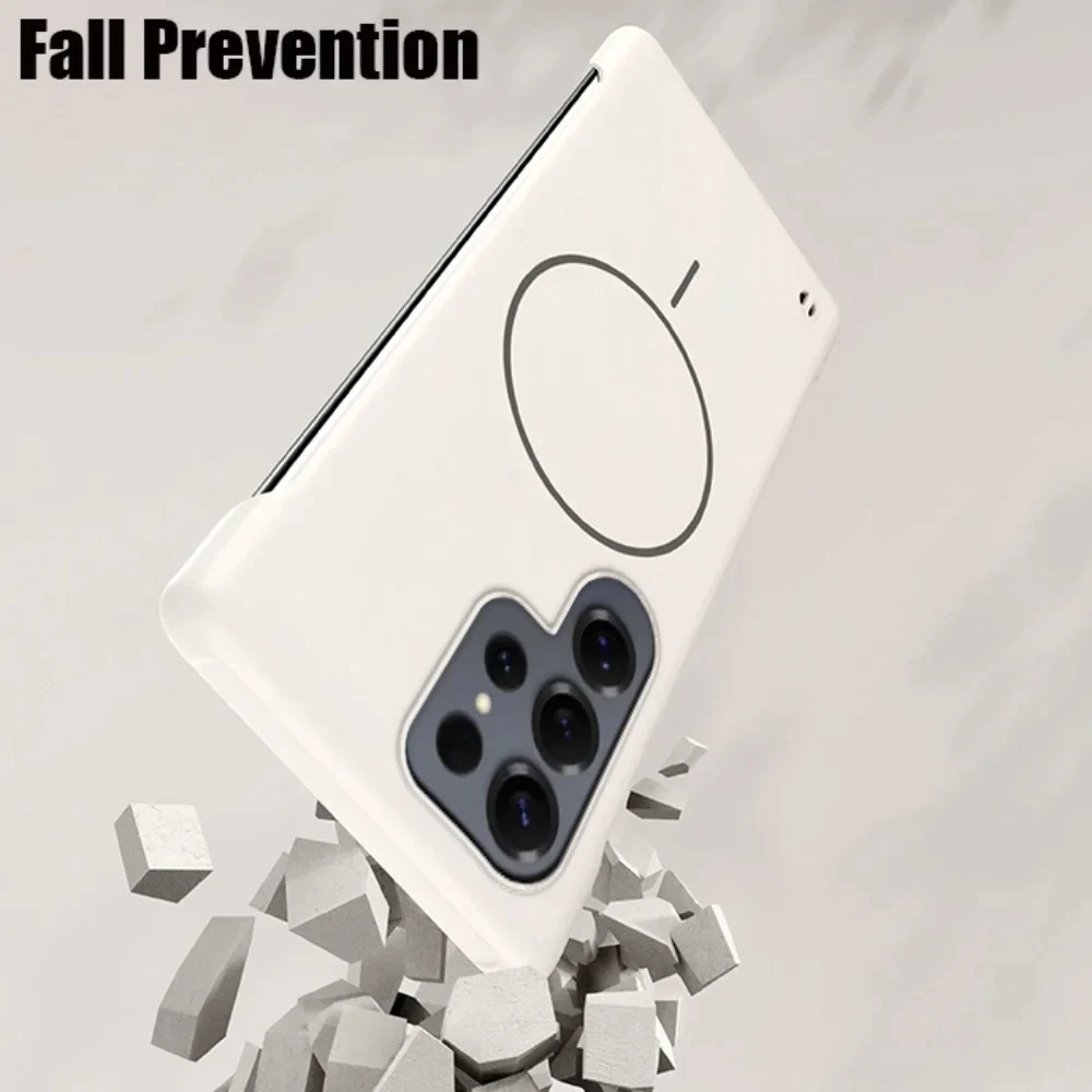 Luxury Ultra Slim Frameless Phone Case with Magnetic Wireless Charging Capability