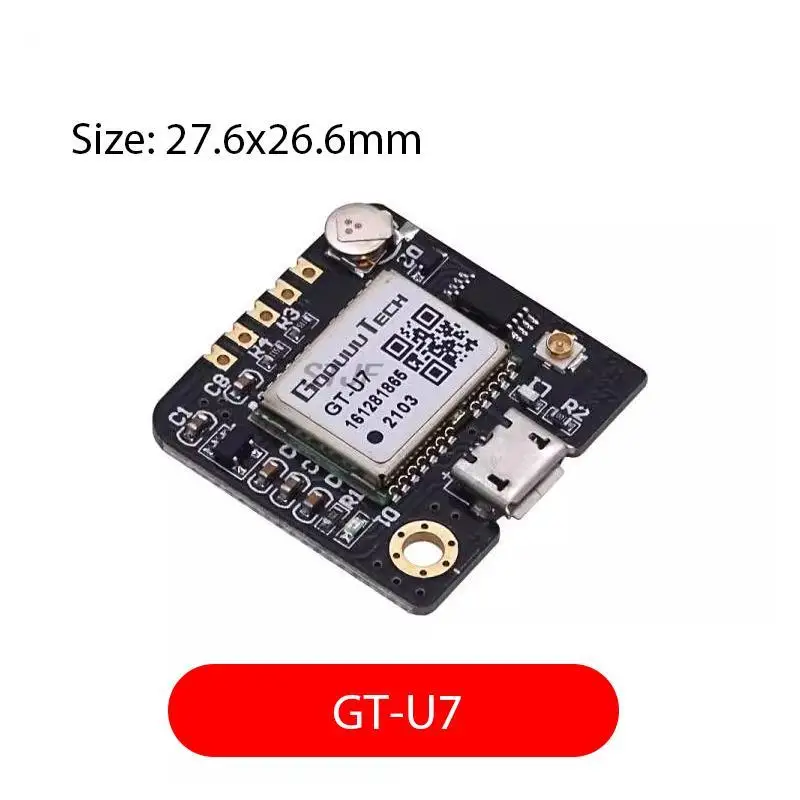 Module GPS GT-U7 compatible NEO-6M pour Arduino STM32, connecté à une carte Arduino avec câbles Dupont