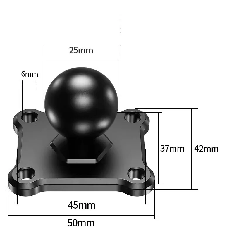 Compact Ball Head Adapter for Motorcycle Handlebar Mount – Ideal for Action Camera Accessories