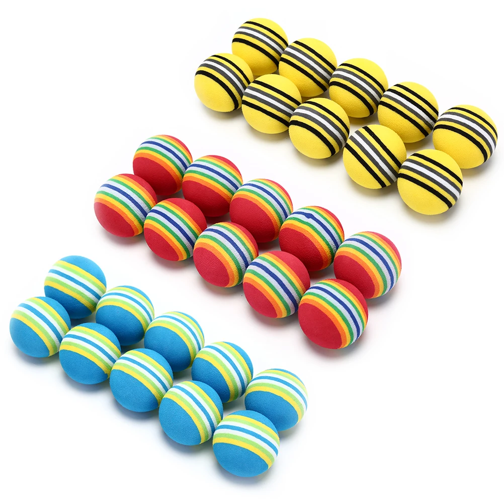 

New 10pcs Golf Sponge Soft Rainbow Balls Golf Swing Training Balls Sponge Foam Golfer/ Tennis Sponge golf ball