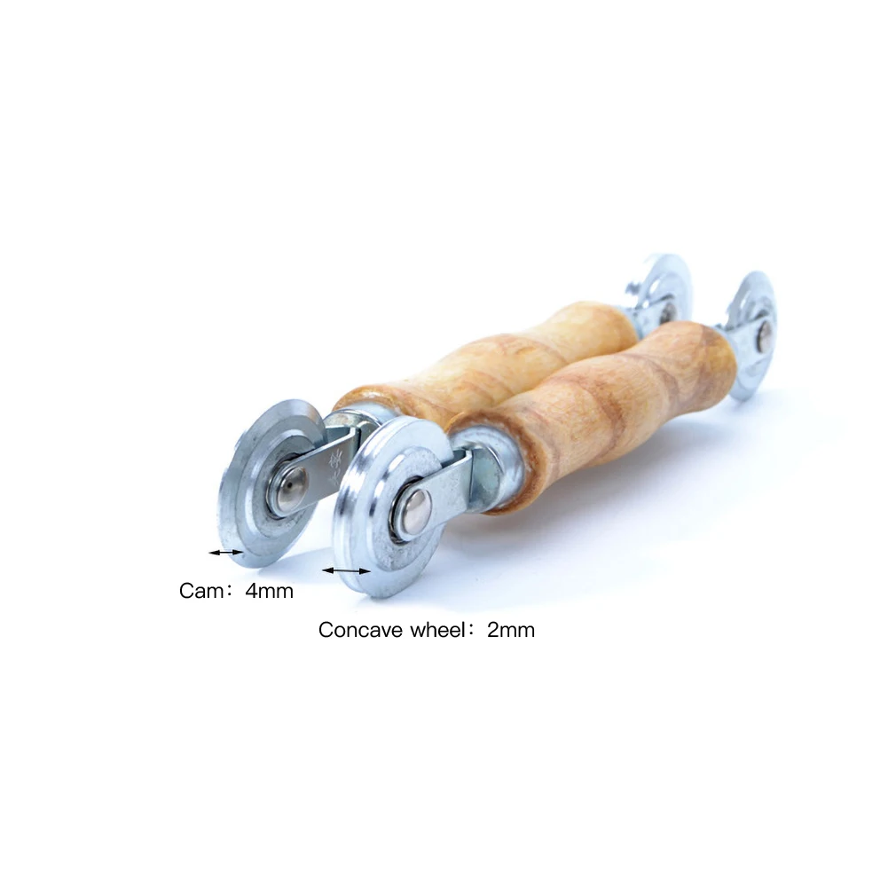 Hand Spline Roller Wooden Handle And Steel Wheels Rolling Tool Handles For Double Wooden Windows Installing Household Screen Door Hand Spline Rolle