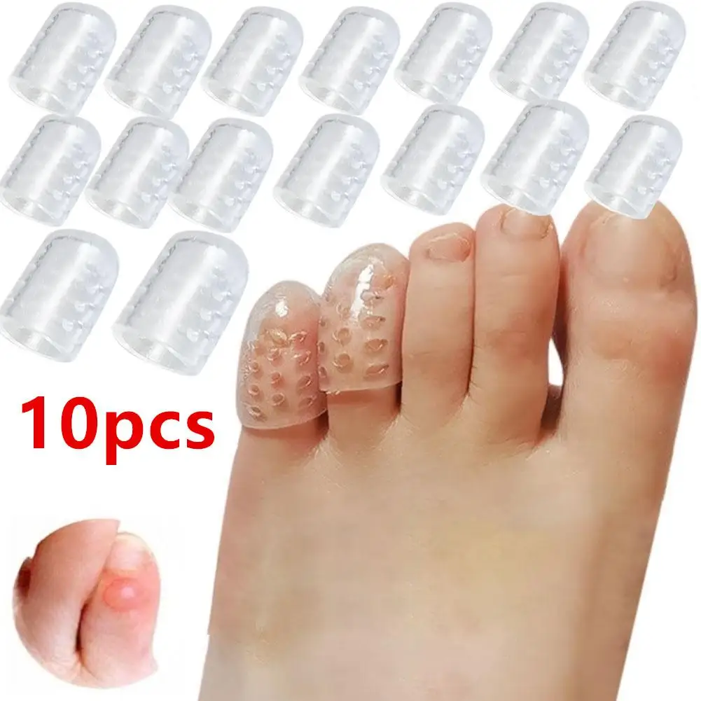 Scalable High Elasticity Relief Foot Pain Pad Toe Separator Silicone Breathable Toe Protector 10PCS