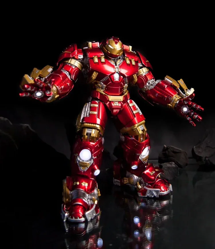 thumbnail image 1 of Figura de Marvel Comicave 1/12 de 30 cm de aleación de Hulk Buster con armadura de Iron Man Mk44, figura de acción iluminada, colección de figuras de anime Gif, 1 of 5