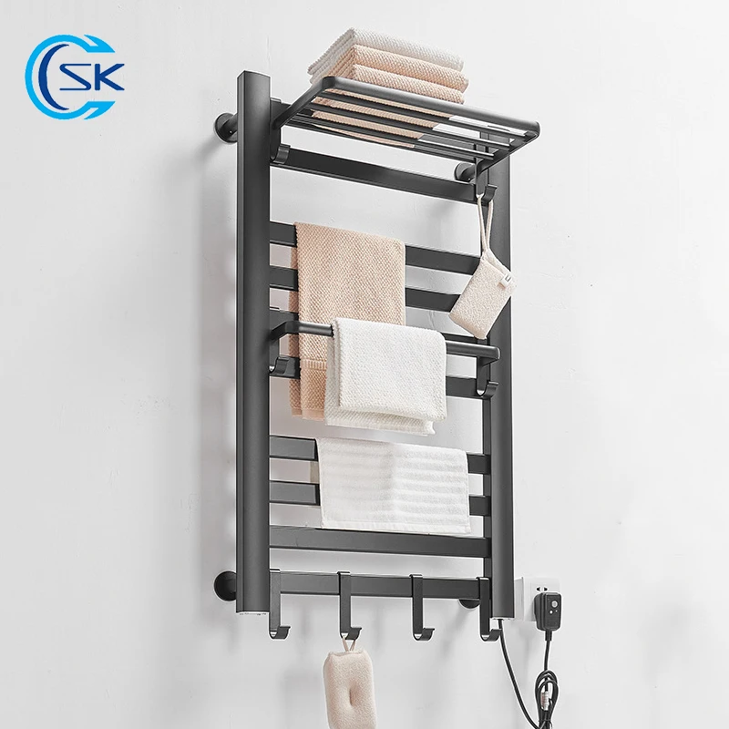 Bathroom Thermostatic Towel Radiator.Heated Electric Towel Rail.Wall Mounted  Electric Towel Rack.Towel Warmer With Shelf. - AliExpress