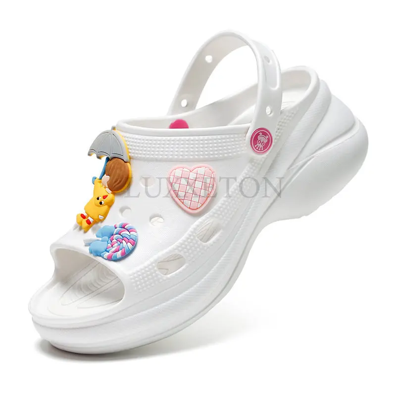 

Women's Sandals Hole Shoes Cartoon Breathable Non-slip Garden Beach Outside Shoes for Women Slippers Stripper Shoes Summer Home