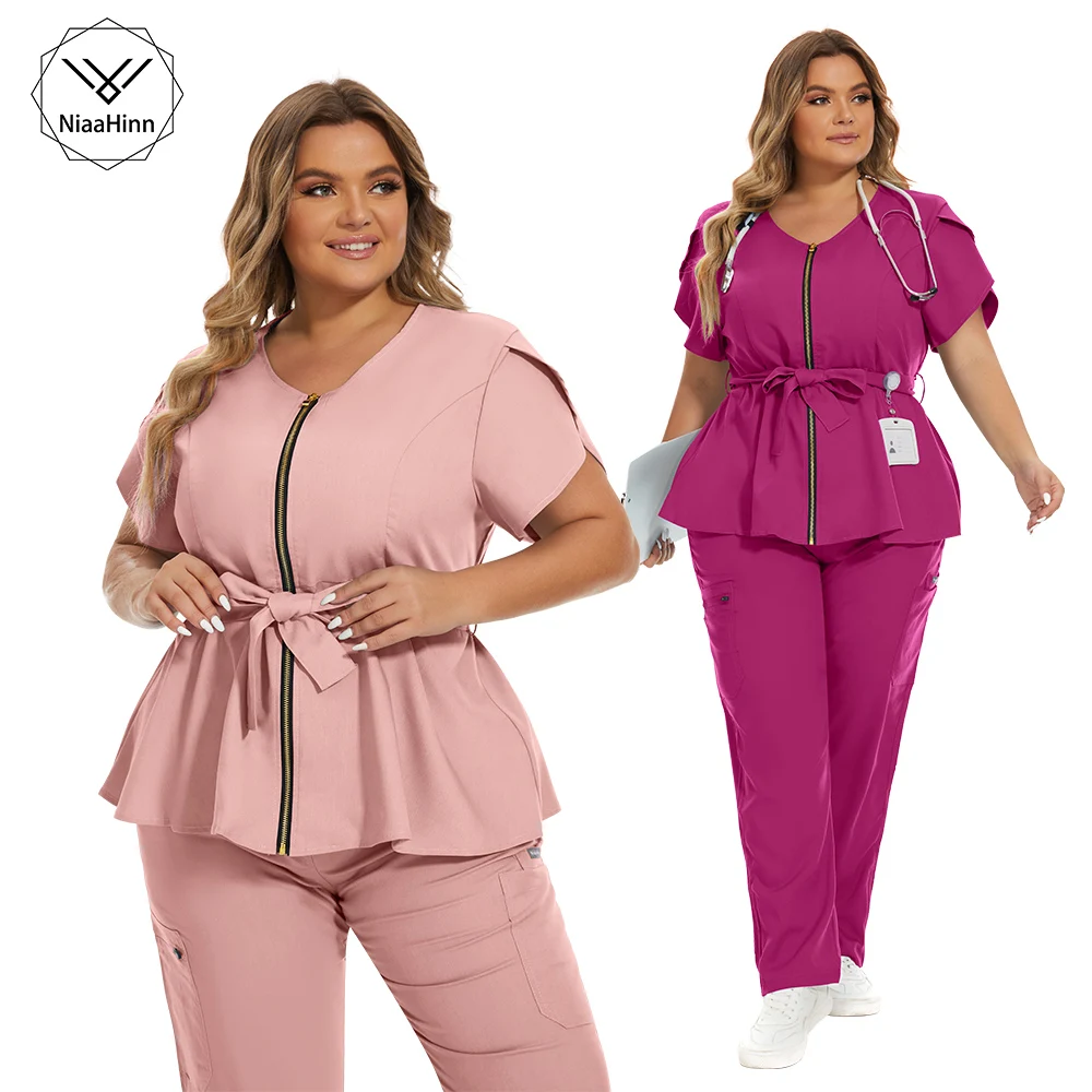 medical uniform Spa uniform for beauty salon for the cosmetologist thai massage smocks work Beauty uniforms foot bath technician costume set