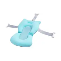 Baby Bath Seat Support Mat Foldable Baby Bath Tub Pad Star White