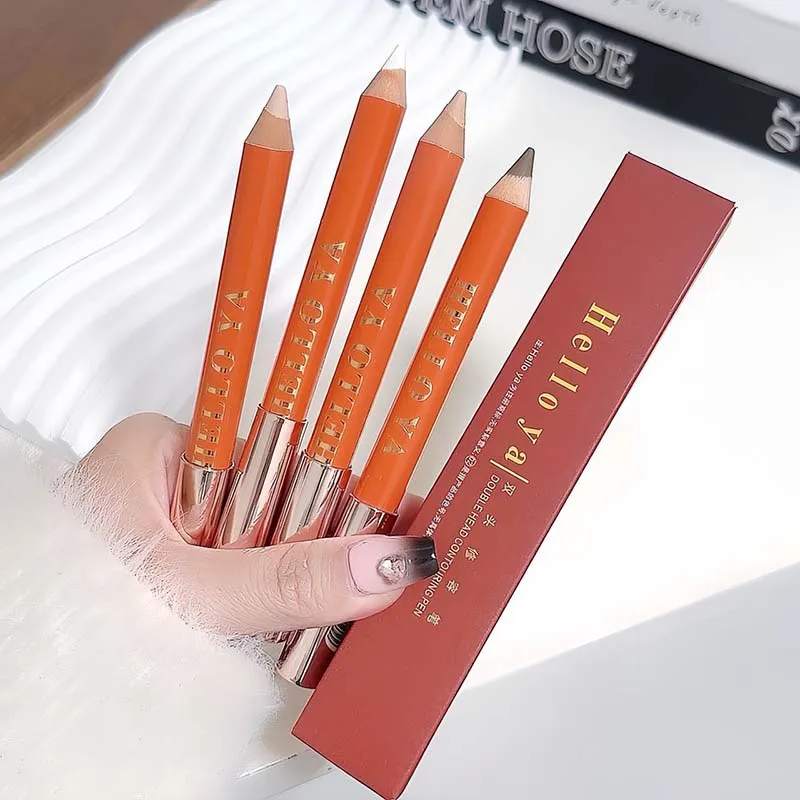 Double-ended Contouring Shading Pen Face Brighten Nose Shadow Profile Natural Three-dimensional Highlight Stick Korean Makeup