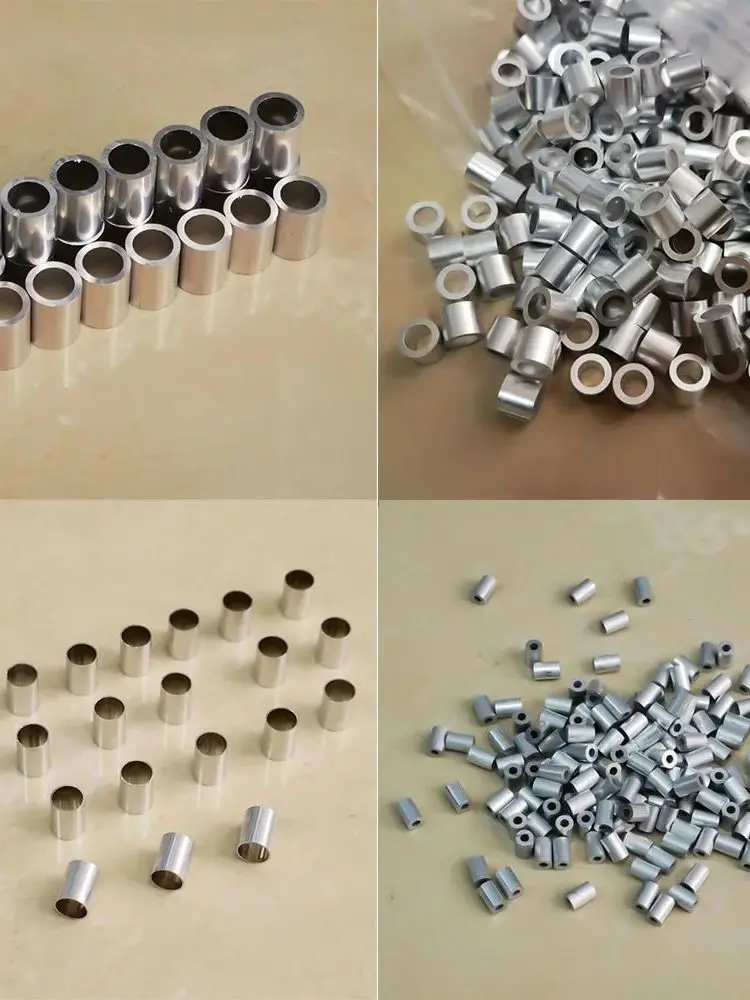 50 Stück Aluminiumrohr, Außendurchmesser 7 mm, Rohrgröße 7 x 6 mm, 7 x 6,5 mm, Aluminium-Hohlrohr, Länge 10, 12, 14, 15 mm – Detail 1