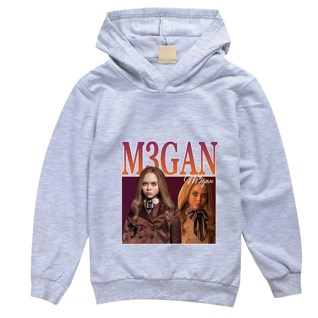 

New Horror Movie Merch M3gan Hoodie Kids Long Sleeve Coats Baby Boy Clothes Girls Casual Sweaters Children's Fashion Sweatshirt