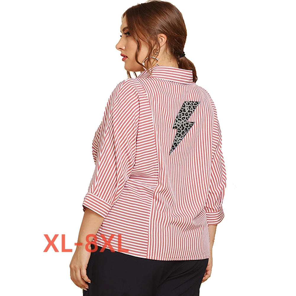 

Женская блузка с леопардовым принтом, размеры 4xl, 5xl, 6xl, 7xl, 8xl