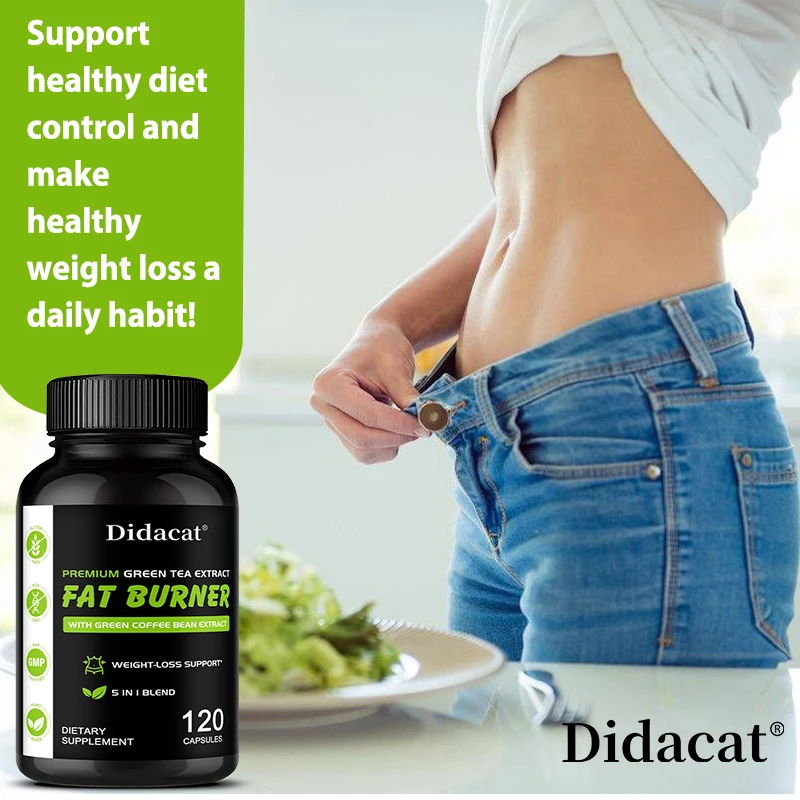 Garcinia Cambogia, Green Tea Extract, Promotes Fat Burning, Suppresses Appetite, Supports Weight Management
