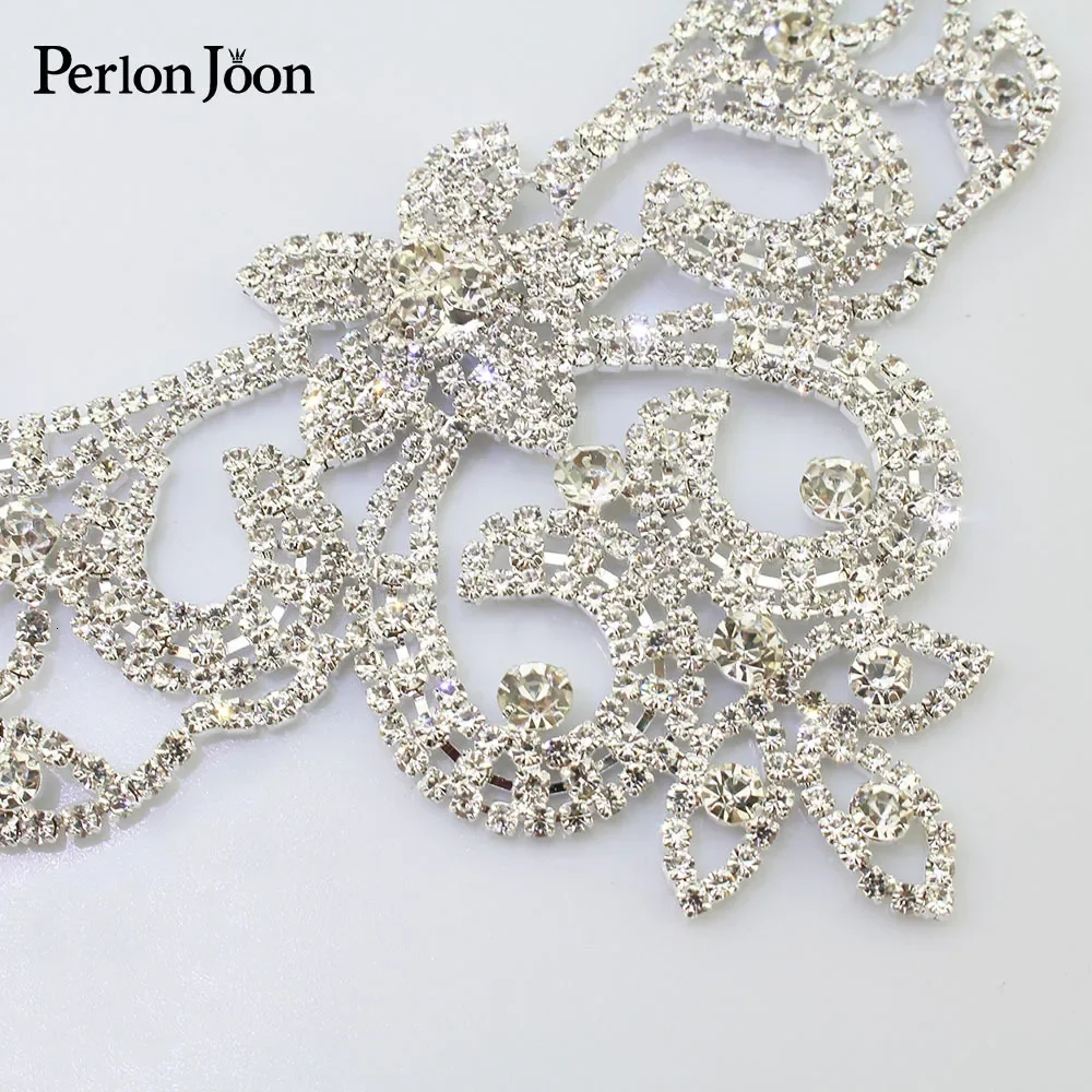 DIY ab farbe schweißen Kristall patch Strass kragen für die hochzeit kleid rock blinkende hand nähen Kleidung Zubehör YL003 – Detail 25