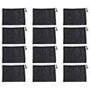 12 Pieces Mesh Bags Black Mesh Zipper Pouch Makeup Bags Cosmetic Travel Organizer Bags Pencil Case-A22M 1