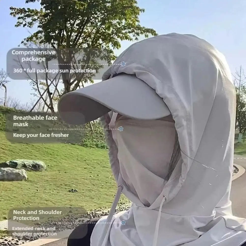 360 Degree Lightweight Cooling Hood Sun Protection Shroud Mask, for Outdoor Activities, Fishing, Surfing, Swimming