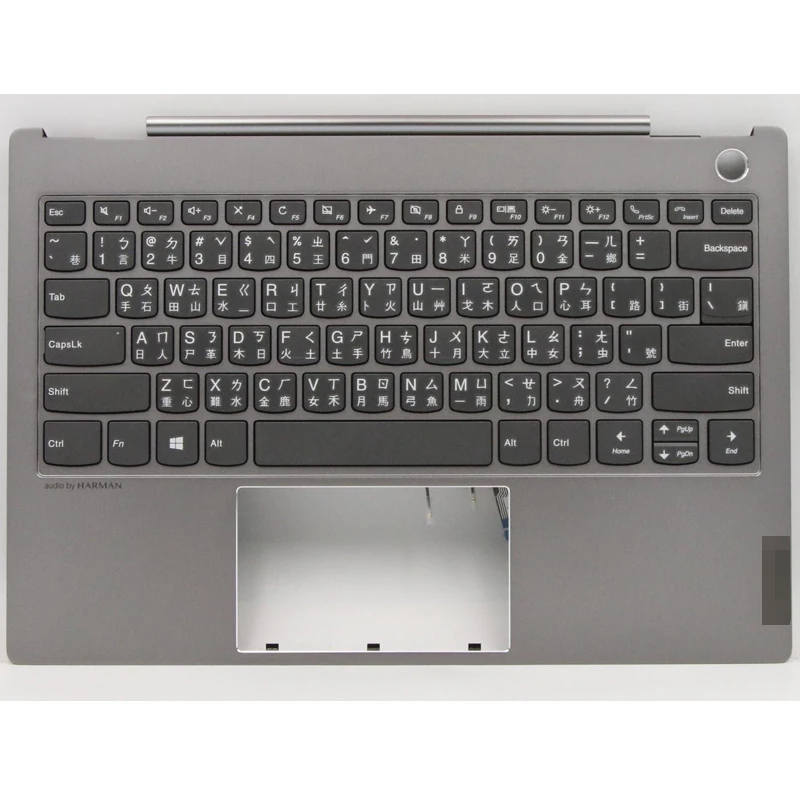 

Новинка, оригинал, для Lenovo ThinkBook 13s-IWL, без подсветки, Упор для рук, верхняя клавиатура с корпусом, верхняя крышка 5CB0U43266