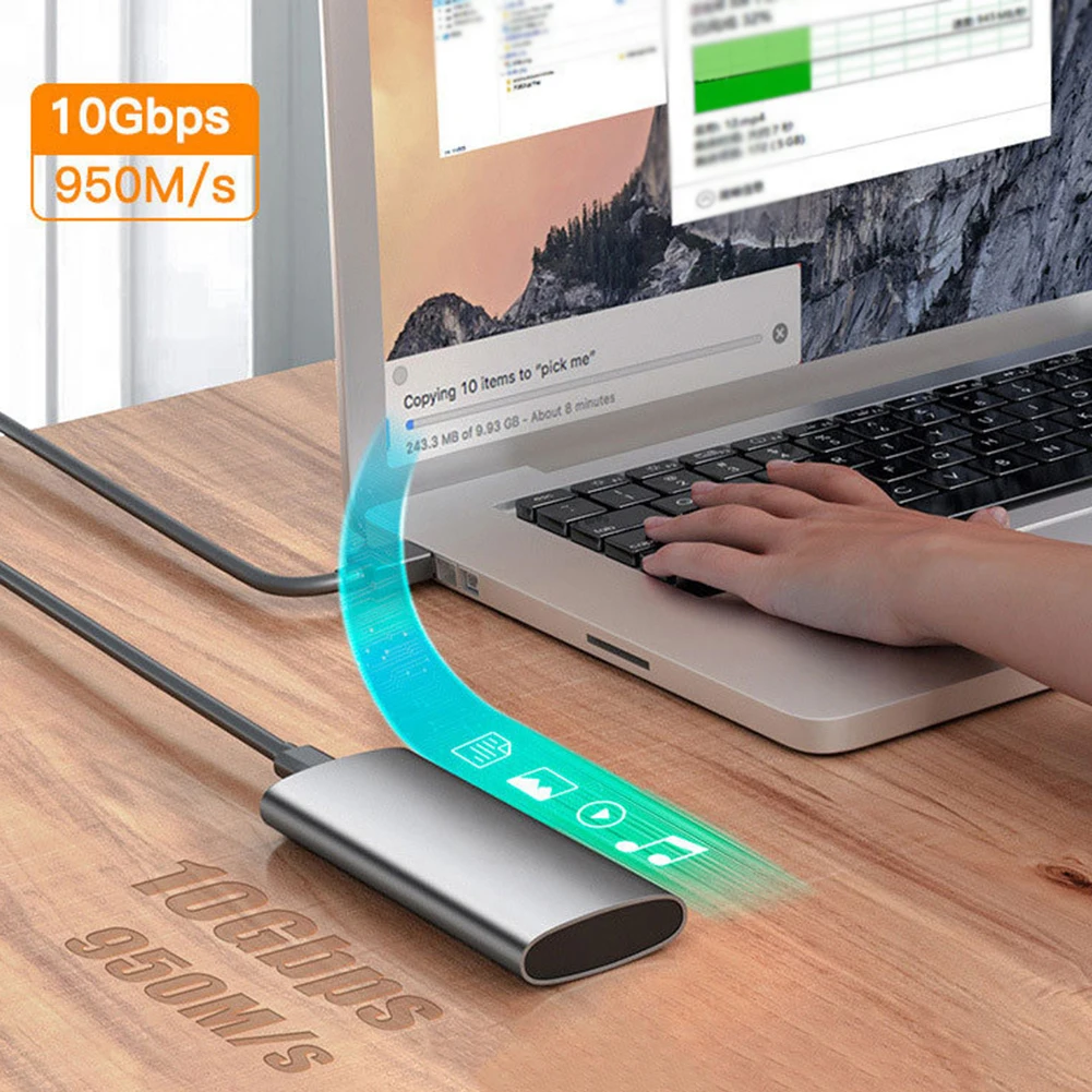 M2 NVMe SSD ̽, M.2 NGFF-USB  SSD Ŭ , 2230, 2242, 2260/2280  C Ÿ ָ Ʈ ̺, 5Gbps, 10Gbps