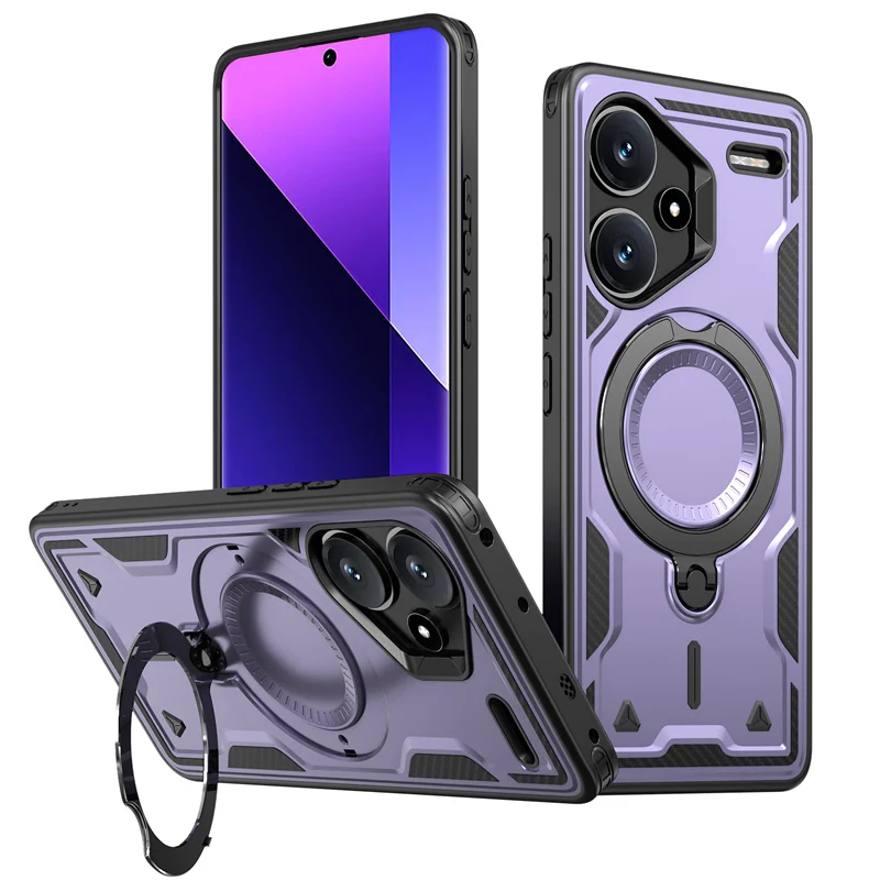 YINLAI Cover Xiaomi Redmi Note 13 Pro 5G, compatibile con MagSafe, magnetica custodia traslucida opaca posteriore sottile protezione fotocamera posteriore antiurto antigraffio custodia per Redmi Note