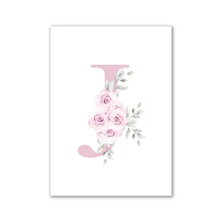 Personalized Animal Nursery Wall Art - Canvas Paintings - 50x70cm No Frame (J)