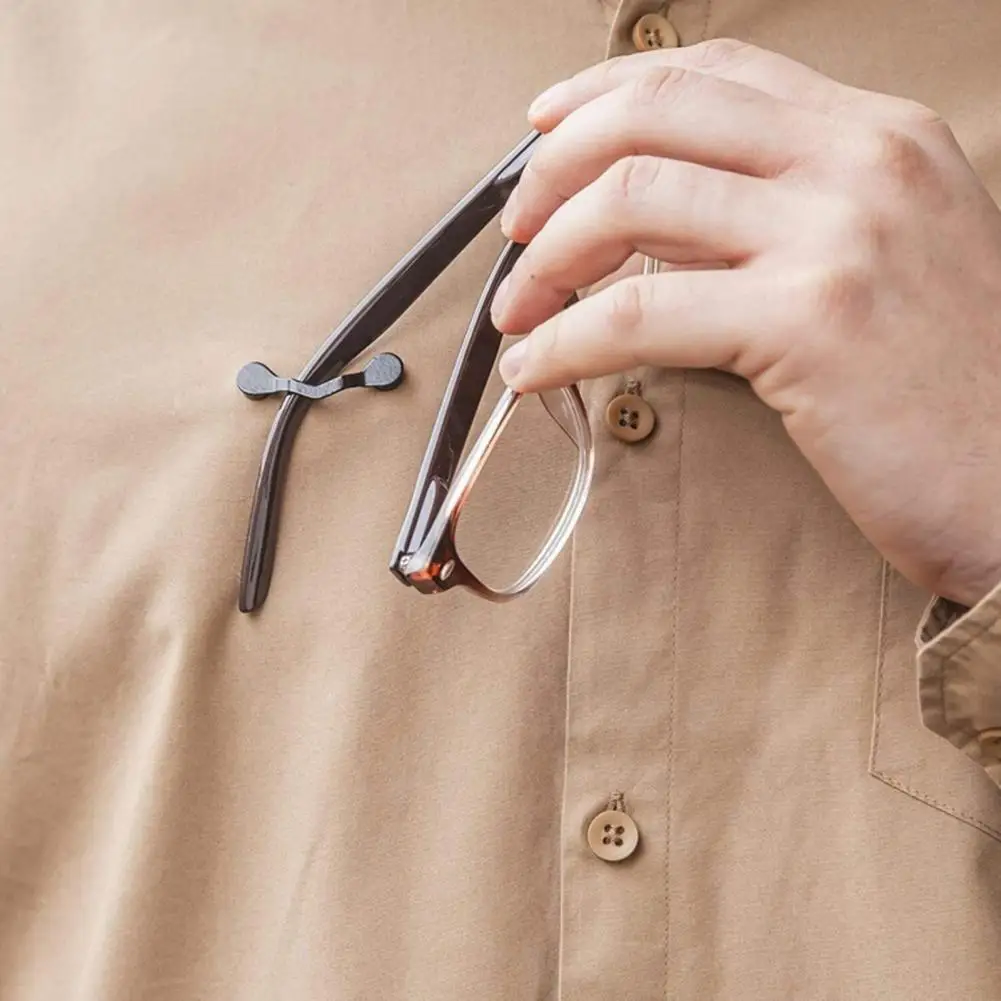 

Badge Storage Rack Magnetic Eyeglass Holder Men Women Stainless Steel Shirt Chest Front Hanger for Sunglass Reading Glasses