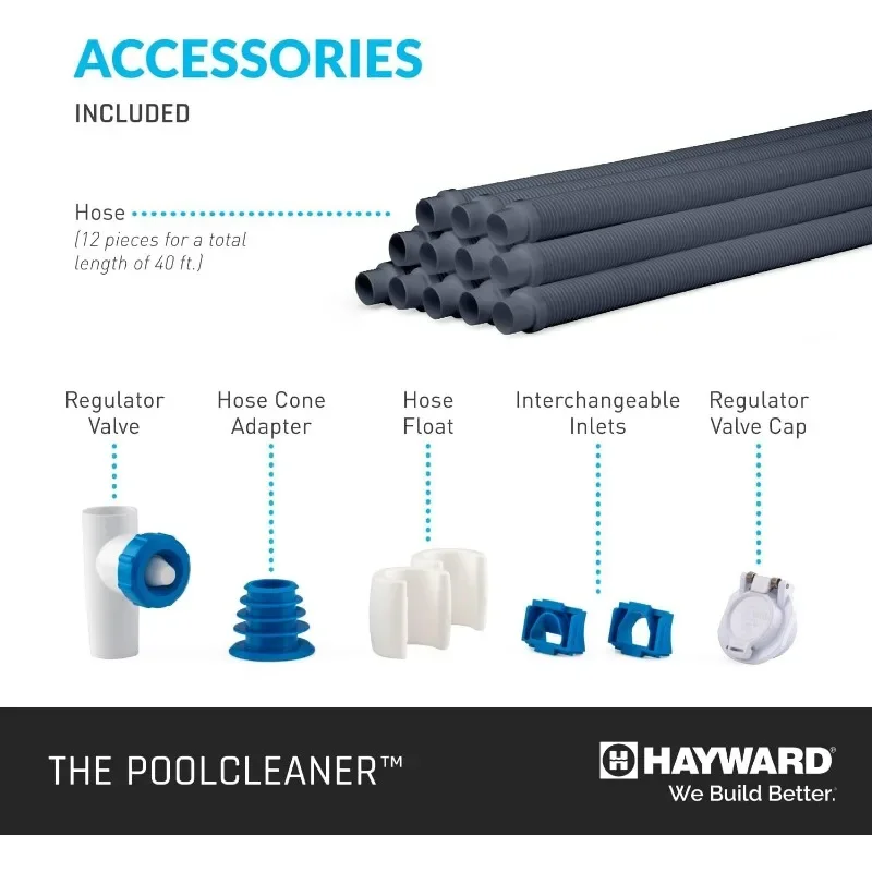 Hayward W3PVS20GST Poolvergnuegen Suction Pool Cleaner for In-Ground Pools up to