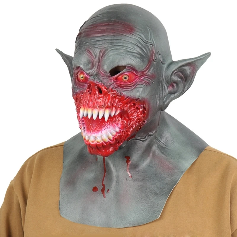 Mask Bloody Monsters Mask Halloween Scary Demons Clown Mask Horror Clown Mask Latex Full Head Mask