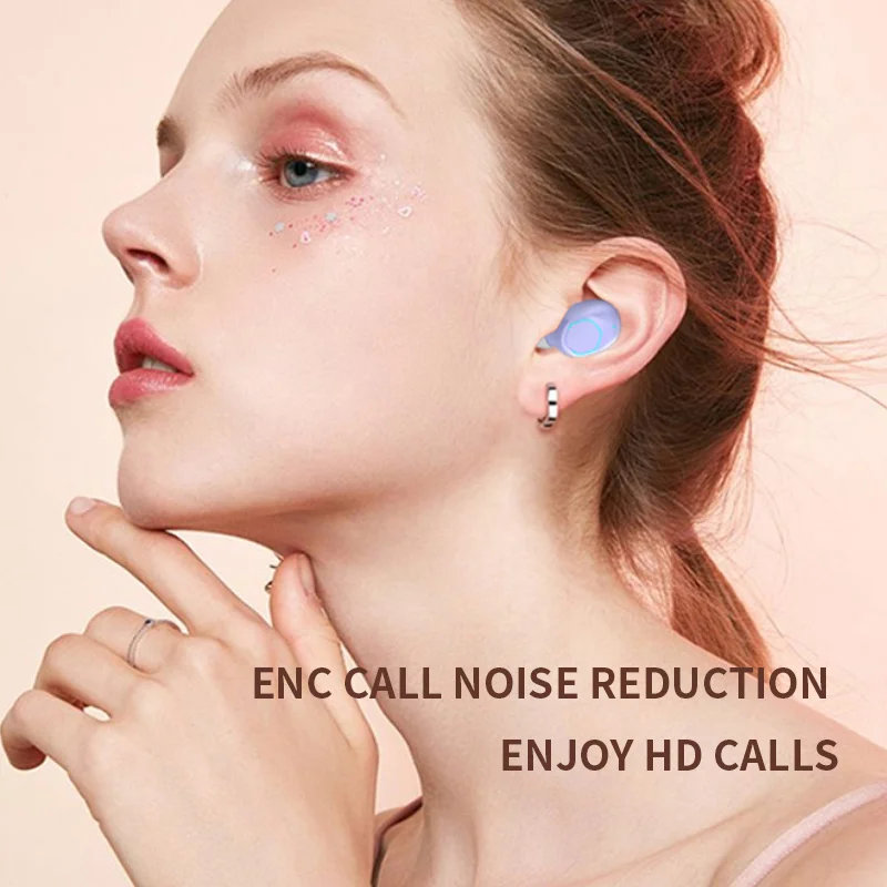 M21 Wireless Earpiece Headphone Earphone Sport Earbuds Headset with For 5.2 Bluetooth Phone Xiaomi Samsung Huawei Iphone OPPO 2