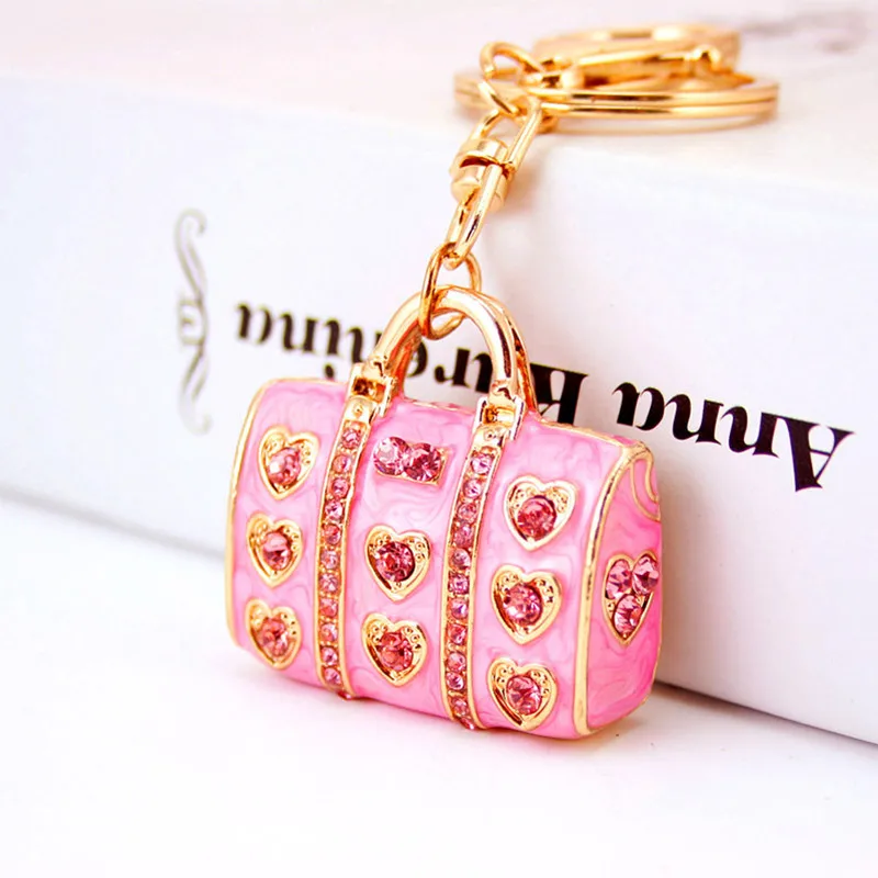 

Cute Creative Lady Bag Charm Accessories Car Keychain Metal Pendant Small Gift