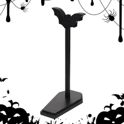 Halloween Paper Towel Stand With Coffin Base And Bat Standing Tissue Holder Toilet Kitchen Accessories For Halloween Decor