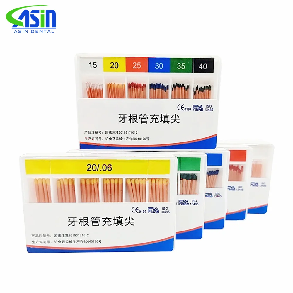 

5Box Dental Absorbent Paper Tips Gutta Percha Endodontic Files Material Taper 02 04 06 #15 #20 #25 #30 #35 #40 #15-40 Mixed