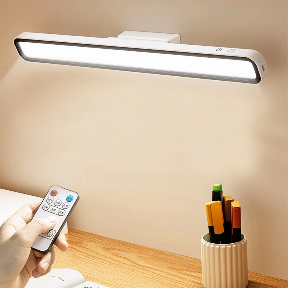 Desk Lamp LED USB Rechargeable Light Stepless Dimming Table Lamp Hanging Magnetic Bedroom Night Reading Table Lamps