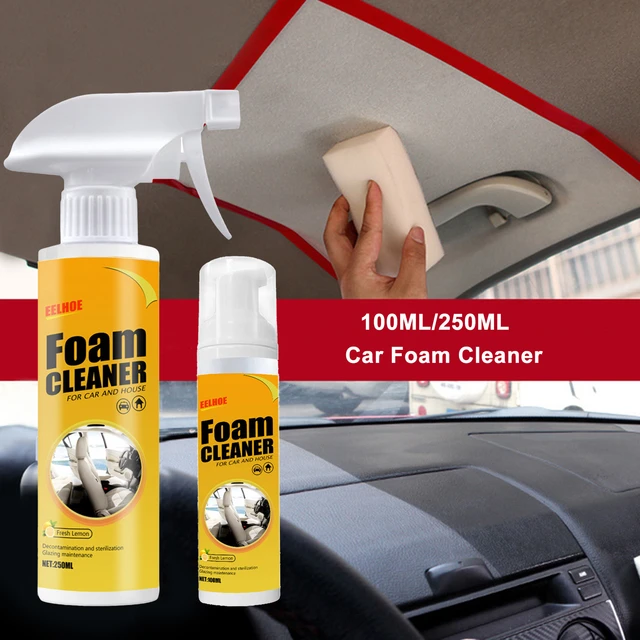 Detergente per schiuma per Auto detergente per interni Auto soffitto Dash  pelle plastica flanella tessuto tessuto detergente resistente all'acqua -  AliExpress