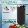 Pressurized Growler Tap System, 128oz Powder Coated Mini Keg Dispenser Portable Kegerator Kit, Co2 Pressure Regulator 4