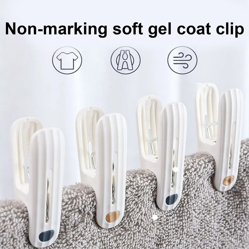 Clothes Pegs Dry Quilt Single Clothespins Household Cotton Quilt Hanger Fixed Large Windproof Clip Clothes Organizer clothes pegs windproof clips 12Pcs