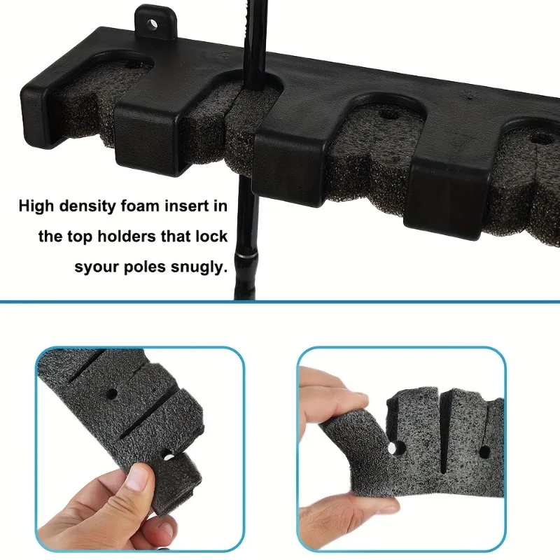 Wall Mounted Fishing Rod Storage Rack 4