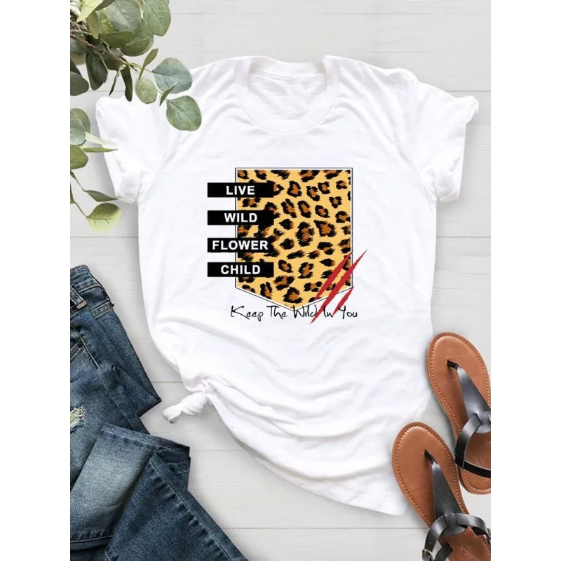 

Cartoon Geometry Fashion Printed European Clothing Top Short Sleeve T-shirt Harajuku Oversized T Shirt Tops