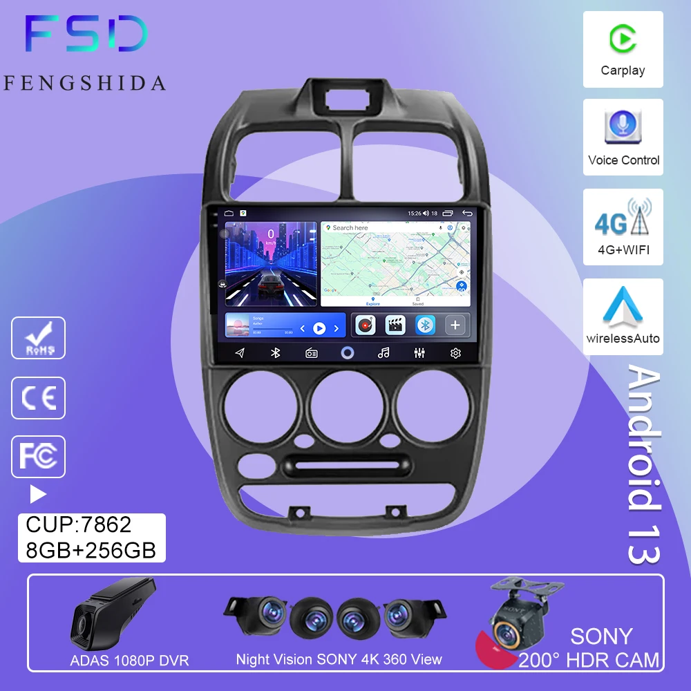 

Автомобильный радиоприемник Android 13 для Hyundai Verna Accent II 2 1999-2012, навигация, GPS-экран, Android, авто, телефон с Wi-Fi, TB, видео QLED, No 2 din