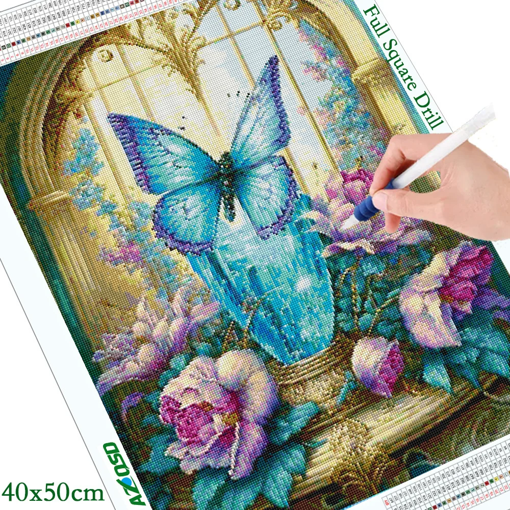 Pintura Diamante Diamond Painting Kit Stitch Mariposa