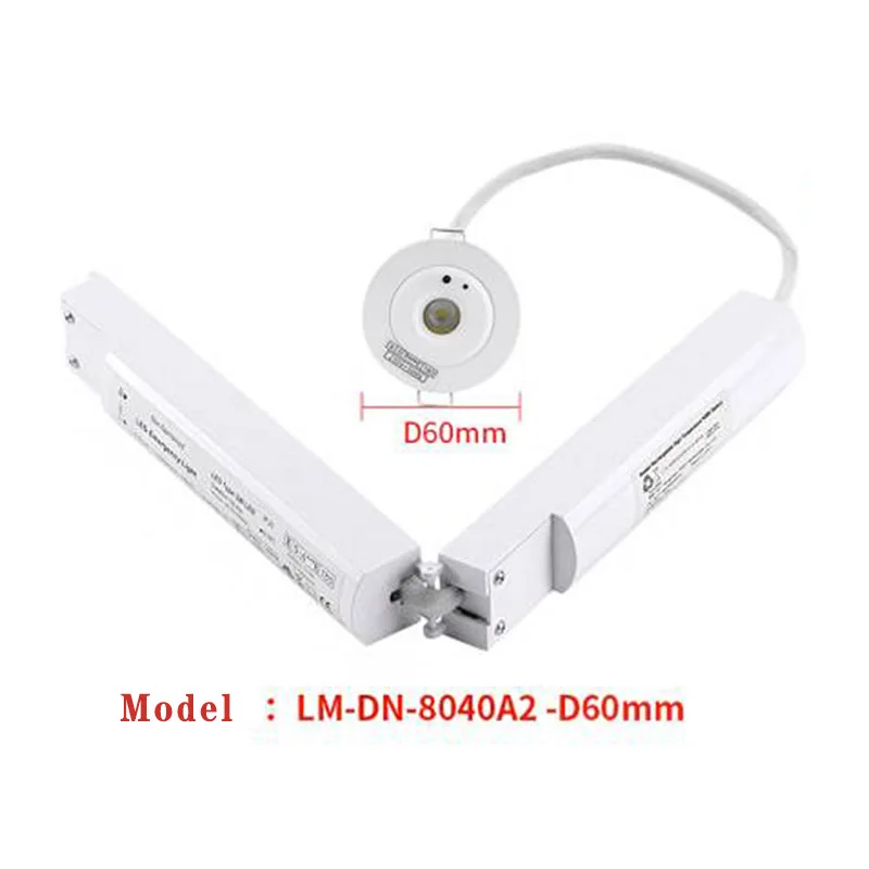 비상 조명 다운라이트 난연성 매입형 장착, 매우 밝은 LED 비상 조명, 180 분 지속 Ac85-265VV, 3w